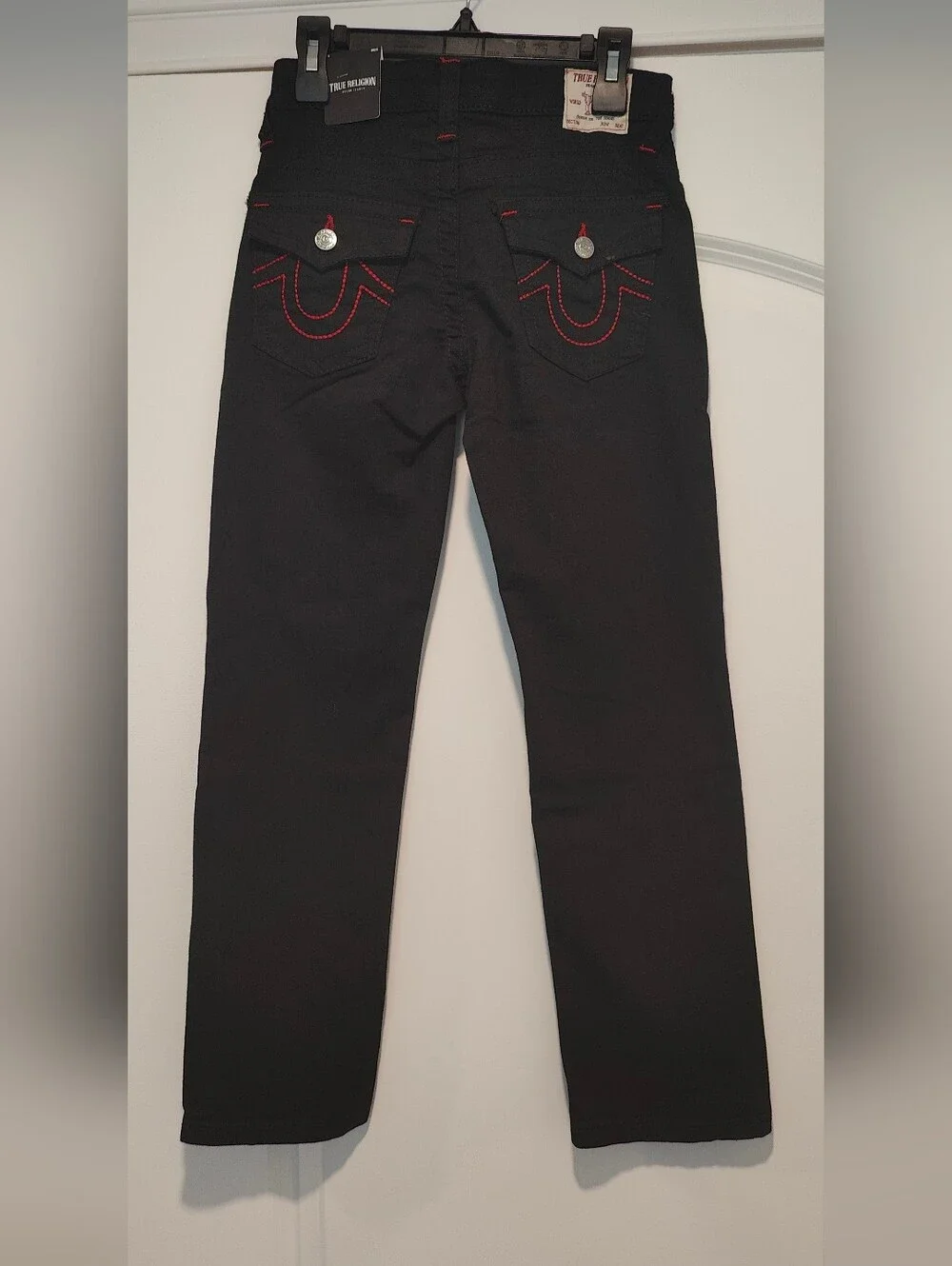 Men's Black True Religion Geno Slim Straight Jeans